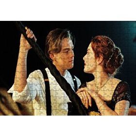 Cakapuzzle Titanic Jack ve Rose Güvertede Halatlara Tutunuyor 255 Parça Puzzle