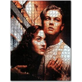 Cakapuzzle Titanic Leonardo Di Caprio ve Kate Winslett Ahşap 1000 Parça Puzzle
