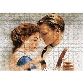 Cakapuzzle Titanic Rose ve Jack Dans Ediyor 120 Parça Ahşap Puzzle