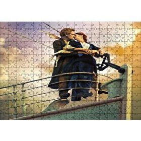 Cakapuzzle Titanic Rose ve Jack Güvertede 120 Parça Ahşap Puzzle