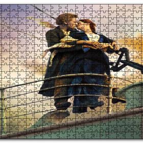 Cakapuzzle Titanic Rose ve Jack Güvertede Mdf 120 Parça Puzzle