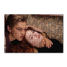 Cakapuzzle Titanic Rose ve Jack Kanepede 120 Parça Ahşap Puzzle