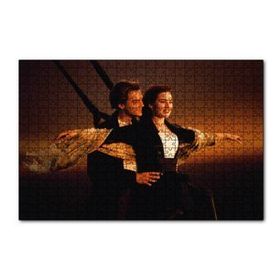 Cakapuzzle Titanic Rose ve Jack Uçuyor 120 Parça Ahşap Puzzle