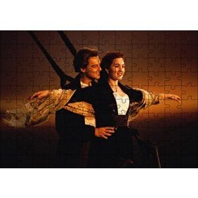 Cakapuzzle Titanic Rose ve Jack Uçuyor Mdf 120 Parça Puzzle