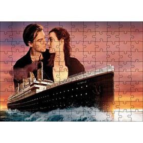 Cakapuzzle Titanik Rose ve Jack Film Görseli Mdf 120 Parça Puzzle