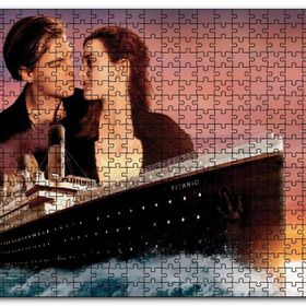 Cakapuzzle Titanik Rose ve Jack Film Görseli Mdf 500 Parça Puzzle