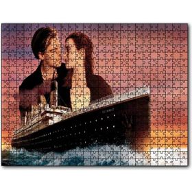 Cakapuzzle Titanik Rose ve Jack Film Görseli Mdf 500 Parça Puzzle