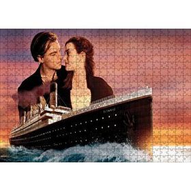 Cakapuzzle Titanik Rose ve Jack Film Görseli Mdf 500 Parça Puzzle