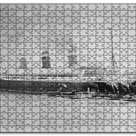 Cakapuzzle Titanik ve Kılavuz Gemileri Siyah Beyaz Mdf 1000 Parça Puzzle