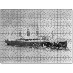 Cakapuzzle Titanik ve Kılavuz Gemileri Siyah Beyaz Mdf 255 Parça Puzzle