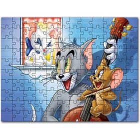 Cakapuzzle Tom A Jerry Zamilovana Srdce Görseli Mdf 120 Parça Puzzle