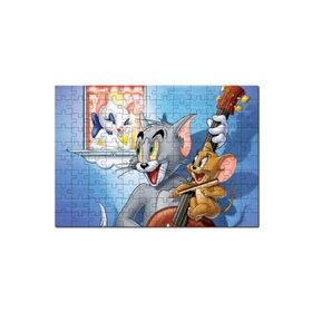 Cakapuzzle Tom A Jerry Zamilovana Srdce Görseli Mdf 120 Parça Puzzle