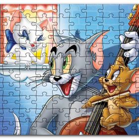 Cakapuzzle Tom A Jerry Zamilovana Srdce Görseli Mdf 255 Parça Puzzle