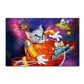 Cakapuzzle Tom ve Jerry Çizgi Filmi 120 Parça Ahşap Puzzle