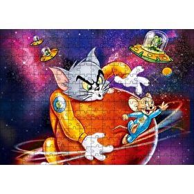 Cakapuzzle Tom ve Jerry Çizgi Filmi 120 Parça Ahşap Puzzle