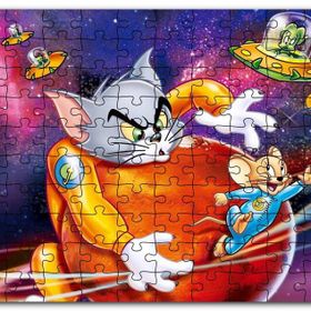 Cakapuzzle Tom ve Jerry Çizgi Filmi Mdf 255 Parça Puzzle