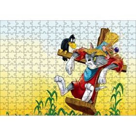 Cakapuzzle Tom ve Jerry Fare Sorunu 120 Parça Ahşap Puzzle