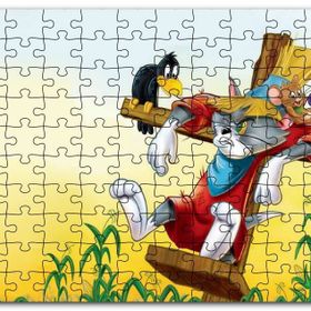 Cakapuzzle Tom ve Jerry Fare Sorunu Mdf 120 Parça Puzzle