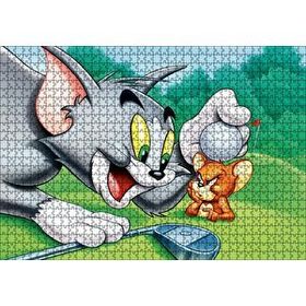 Cakapuzzle Tom ve Jerry Golf Sahası Mdf 1000 Parça Puzzle