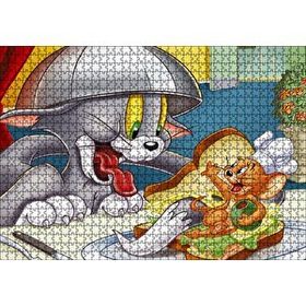 Cakapuzzle Tom ve Jerry Kovalayan Oyunlar Ev 120 Parça Ahşap Puzzle