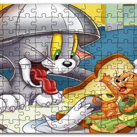 Cakapuzzle Tom ve Jerry Kovalayan Oyunlar Ev Mdf 500 Parça Puzzle