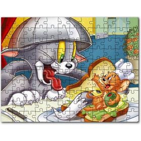 Cakapuzzle Tom ve Jerry Kovalayan Oyunlar Ev Mdf 500 Parça Puzzle