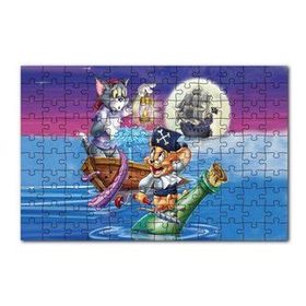 Cakapuzzle Tom ve Jerry Shiver Me Bıyık 120 Parça Ahşap Puzzle