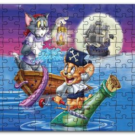 Cakapuzzle Tom ve Jerry Shiver Me Bıyık Mdf 500 Parça Puzzle