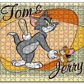 Cakapuzzle Tom ve Jerry Sopa ve Dinamit Mdf 500 Parça Puzzle