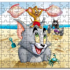 Cakapuzzle Tom ve Jerry Tough Tumble Mdf 1000 Parça Puzzle