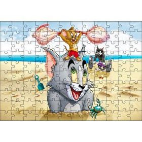 Cakapuzzle Tom ve Jerry Tough Tumble Mdf 120 Parça Puzzle