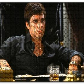 Cakapuzzle Tony Montana Al Pacino Koltukta Mdf 1000 Parça Puzzle