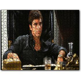 Cakapuzzle Tony Montana Al Pacino Koltukta Mdf 1000 Parça Puzzle