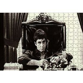 Cakapuzzle Tony Montana Siyah Beyaz 120 Parça Ahşap Puzzle