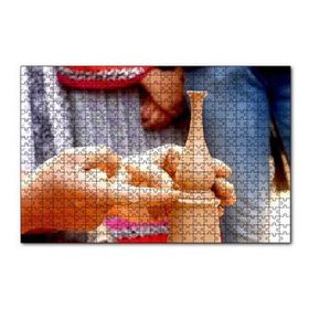 Cakapuzzle Toprak Çömlek Yapan Eller 120 Parça Ahşap Puzzle