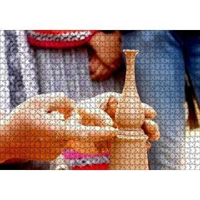 Cakapuzzle Toprak Çömlek Yapan Eller 120 Parça Ahşap Puzzle