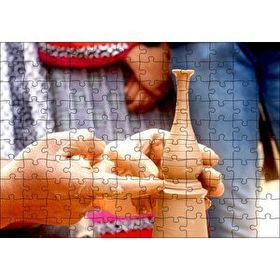 Cakapuzzle Toprak Çömlek Yapan Eller Mdf 120 Parça Puzzle
