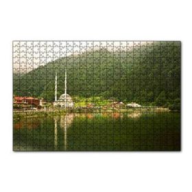 Cakapuzzle Trabzon Uzungöl Cami ve Ormanlar 120 Parça Ahşap Puzzle