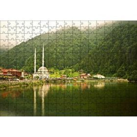 Cakapuzzle Trabzon Uzungöl Cami ve Ormanlar 120 Parça Ahşap Puzzle