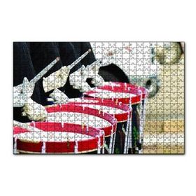Cakapuzzle Trampetler Kırmızı 120 Parça Ahşap Puzzle