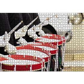 Cakapuzzle Trampetler Kırmızı 120 Parça Ahşap Puzzle