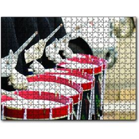 Cakapuzzle Trampetler Kırmızı Ahşap 500 Parça Puzzle