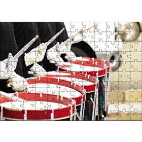 Cakapuzzle Trampetler Kırmızı Mdf 120 Parça Puzzle