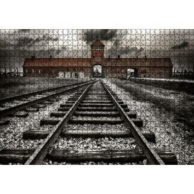 Cakapuzzle Tren Rayları ve Tarihi Bina 120 Parça Ahşap Puzzle