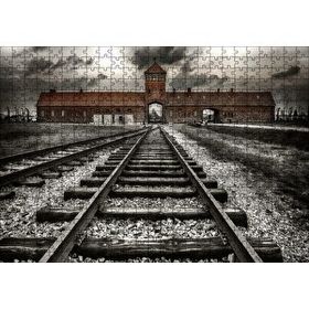 Cakapuzzle Tren Rayları ve Tarihi Bina 120 Parça Ahşap Puzzle