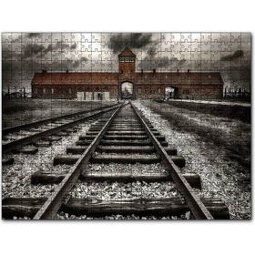 Cakapuzzle Tren Rayları ve Tarihi Bina Mdf 500 Parça Puzzle