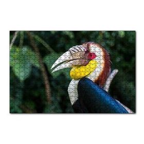 Cakapuzzle Tropikal Boynuzgagalı 120 Parça Ahşap Puzzle