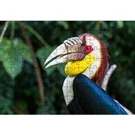 Cakapuzzle Tropikal Boynuzgagalı 120 Parça Ahşap Puzzle
