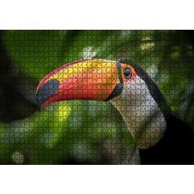 Cakapuzzle Tropikal Kuş Tucan Yakın Plan Mdf 1000 Parça Puzzle