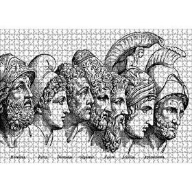 Cakapuzzle Truva Savaşı Kahramanları 120 Parça Ahşap Puzzle